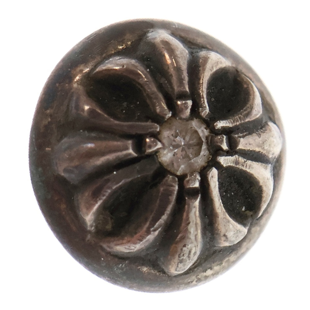 CHROME HEARTS(クロムハーツ) STUD CRSBLL DIA クロスボールスタッド 1ダイヤ シルバー ピアス