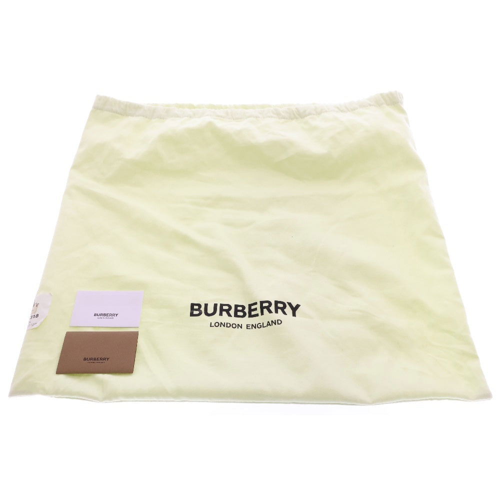 BURBERRY(バーバリー) ホースフェリー ロゴ トートバッグ ベージュ×ブラック ハンドバッグ キャンバス×レザー