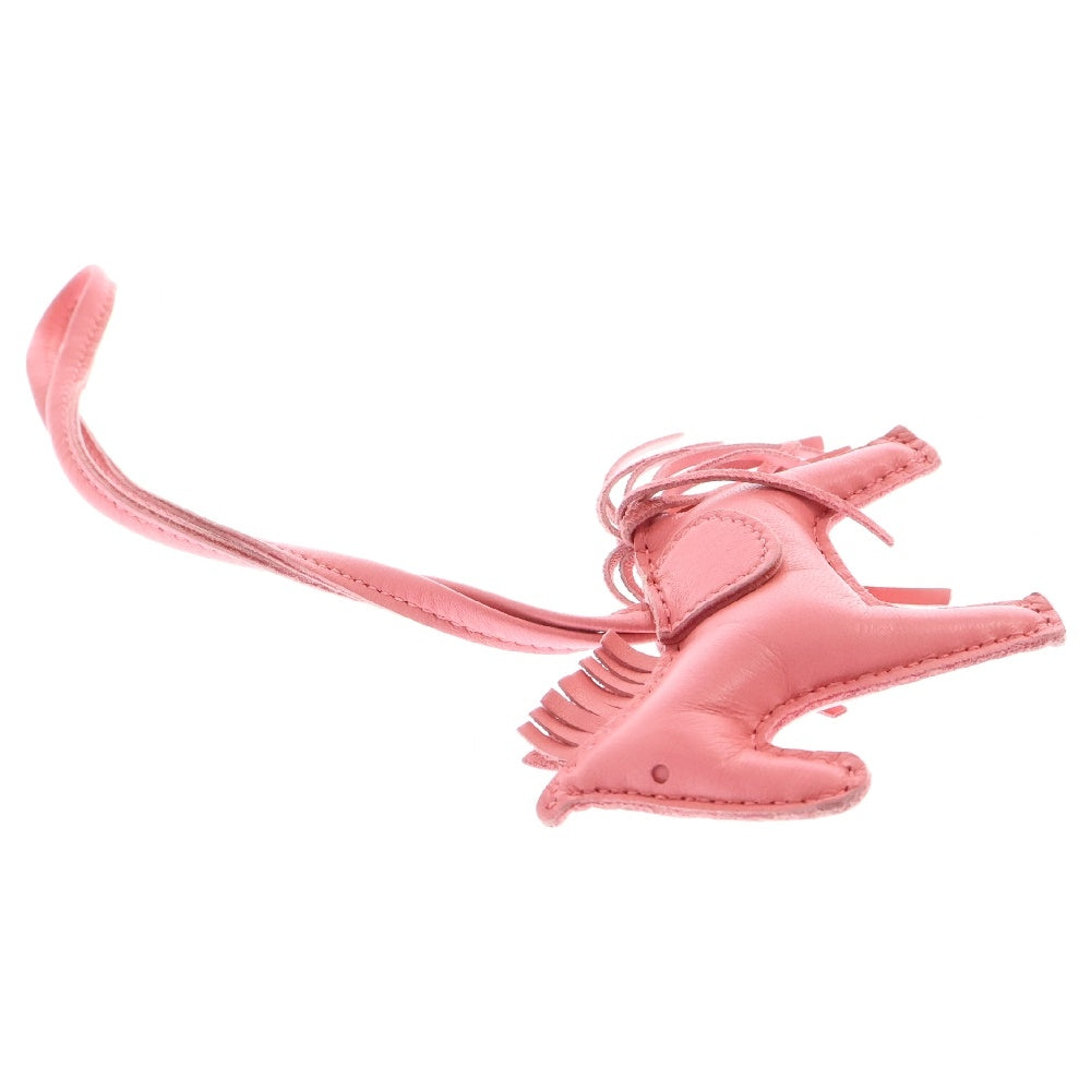 HERMES(エルメス) ロデオチャームPM ローズアザレ アニョーミロ ピンク レザー Y刻印