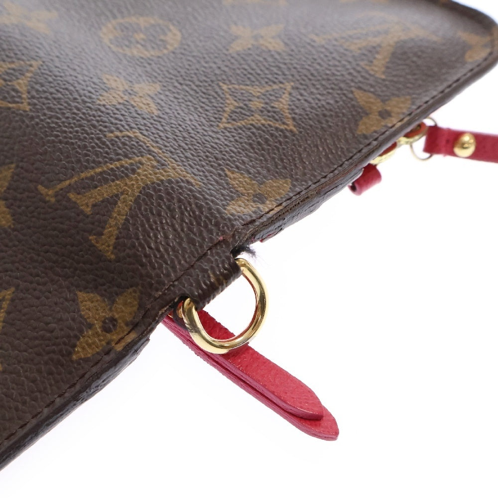 LOUIS VUITTON(ルイヴィトン) モノグラム ポルトフォイユアンソリット ロングウォレット 二つ折り財布 ブラウン×ピンク M66568 イニシャル入り