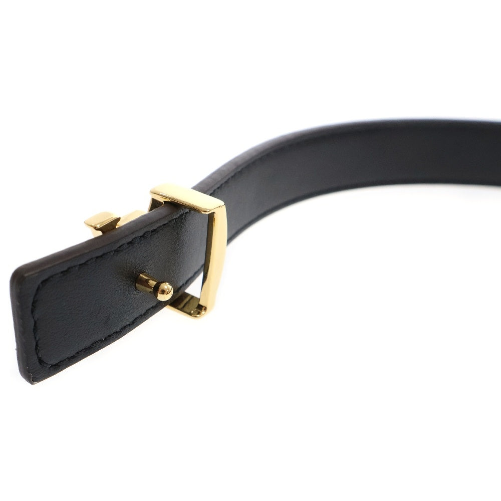 LOUIS VUITTON(ルイヴィトン) モノグラム サンチュール LVアイコニック ベルト ブラウン ゴールド金具 PVCレザー ユニセックス M0431