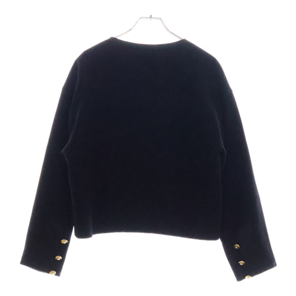 CHANEL(シャネル) マトラッセ パールボタン チェーン セットアップ ウール ジャケット スカート ブラック レディース 36 20501