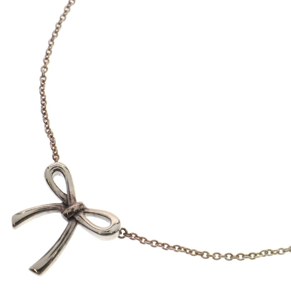TIFFANY&Co(ティファニー) ボウ リボン ネックレス Ag925 SV シルバー アクセサリー