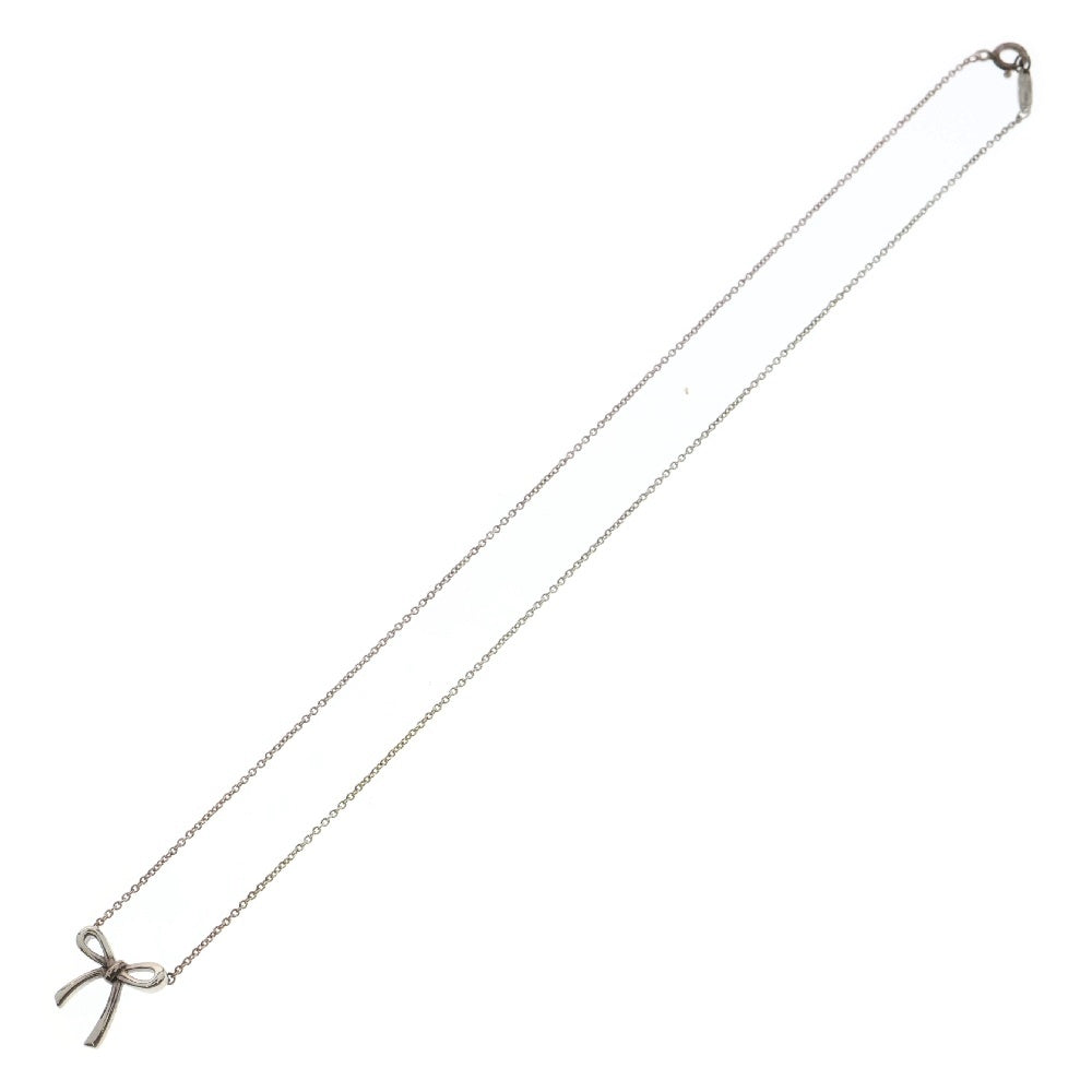 TIFFANY&Co(ティファニー) ボウ リボン ネックレス Ag925 SV シルバー アクセサリー