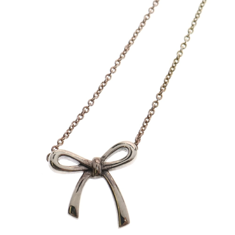TIFFANY&Co(ティファニー) ボウ リボン ネックレス Ag925 SV シルバー アクセサリー