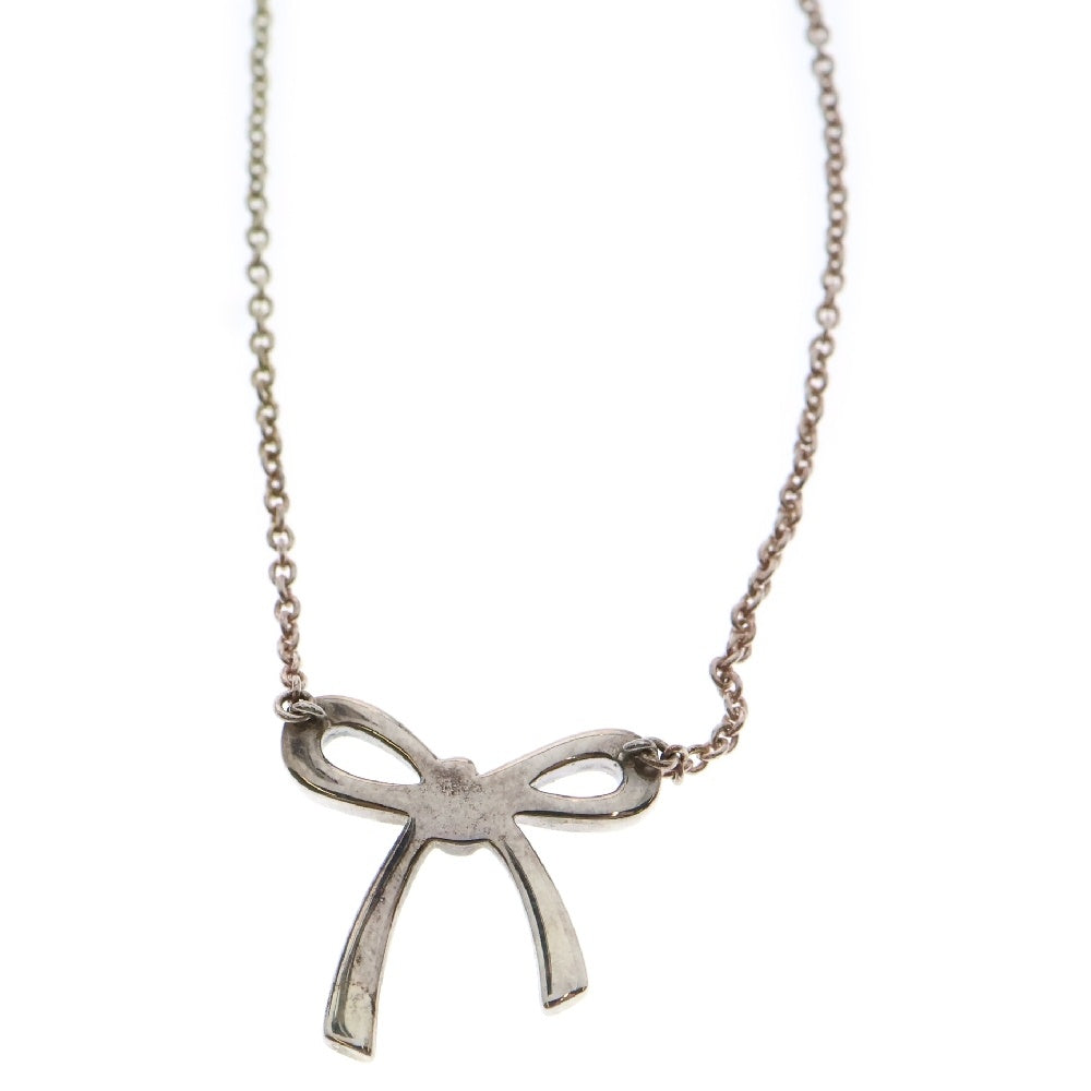 TIFFANY&Co(ティファニー) ボウ リボン ネックレス Ag925 SV シルバー アクセサリー