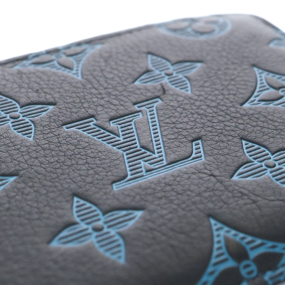 LOUIS VUITTON(ルイヴィトン) モノグラム シャドウ ブルー ポルトフォイユ ミュルティプル RFID M82323
