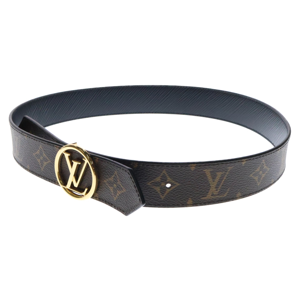 LOUIS VUITTON(ルイヴィトン) サンチュール モノグラム LVサークル リバーシブル ベルト 75/30 ブラウン ゴールド金具 M9935