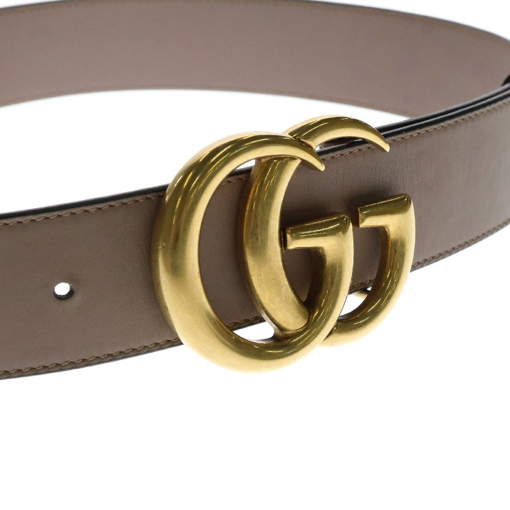 GUCCI(グッチ) GGスプリーム ベルト ピンクベージュ ゴールド金具 レザー 409417