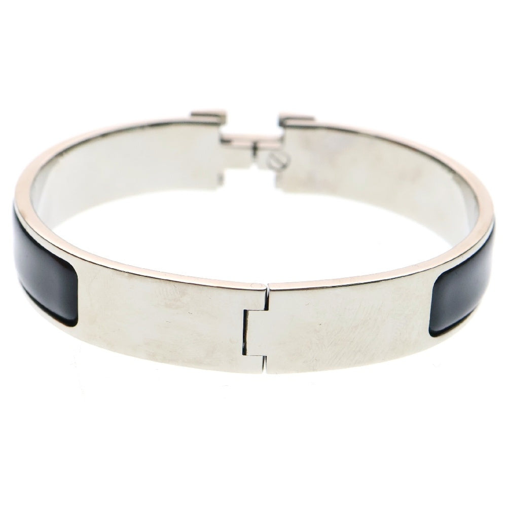 HERMES(エルメス) クリックH PM バングル 黒 シルバー金具 アクセサリー