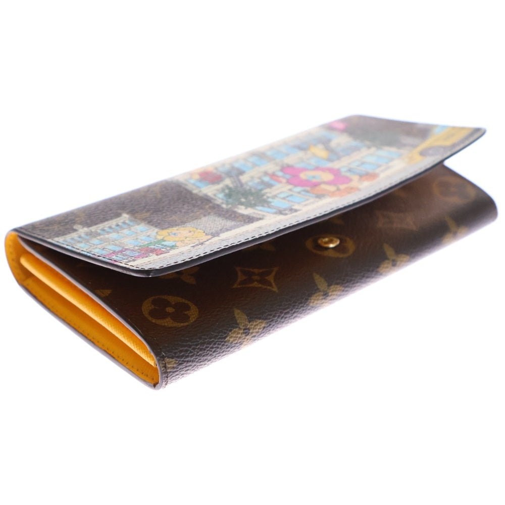 LOUIS VUITTON(ルイヴィトン) ポルトフォイユ・サラ モノグラム ヴィヴィエンヌホリデーシーズン ロングウォレット 長財布 ブラウン/イエロー M81608 RFID