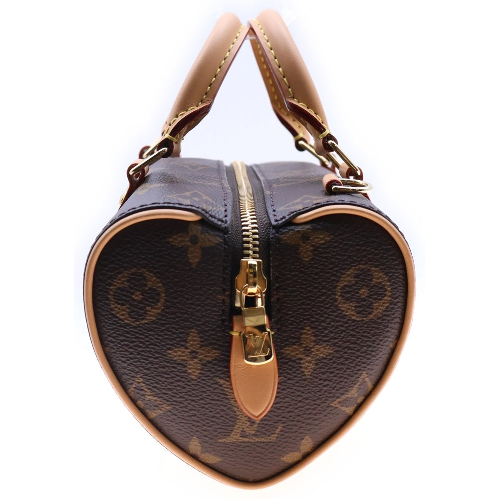 LOUIS VUITTON(ルイヴィトン) モノグラム ナノ・スピーディ ディーティング ブラウン PVC ショルダーバッグ ハンドバッグ