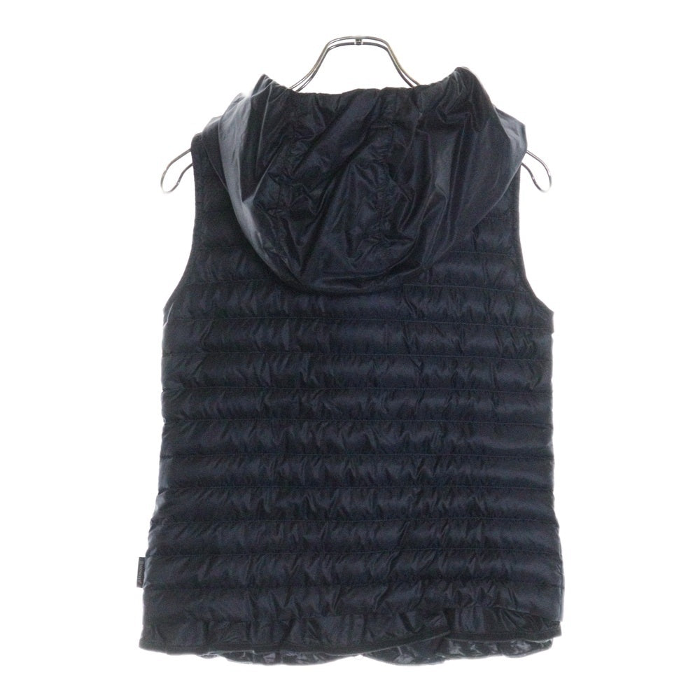 MONCLER(モンクレール) EBLE GILET フード付き ナイロンダウンベスト ネイビー レディース 510934887094