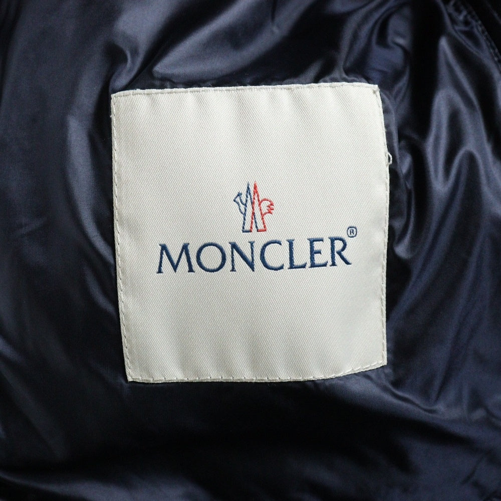 MONCLER(モンクレール) EBLE GILET フード付き ナイロンダウンベスト ネイビー レディース 510934887094