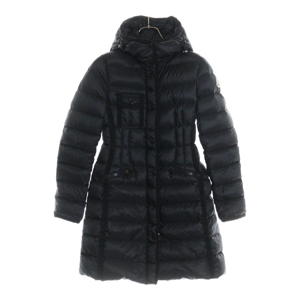 MONCLER(モンクレール) 17AW HERMINE エルミンヌ フーデッド ジップアップ ダウンジャケット コート ブラック レディース C20934930005 53048
