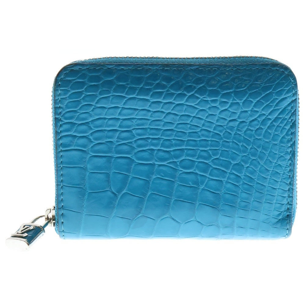 LOUIS VUITTON(ルイヴィトン) ジッピーコインパース コインケース 財布 コンパクト ウォレット ターコイズブルー シルバー金具
