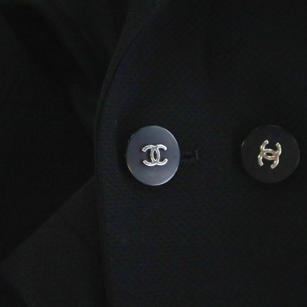 CHANEL(シャネル) 96P スプリングコレクション セットアップスーツ ココマークボタン 裏地シルク ウール ダブルブレスト 2B テーラードジャケット ミディアムタイトスカート P06410V04616