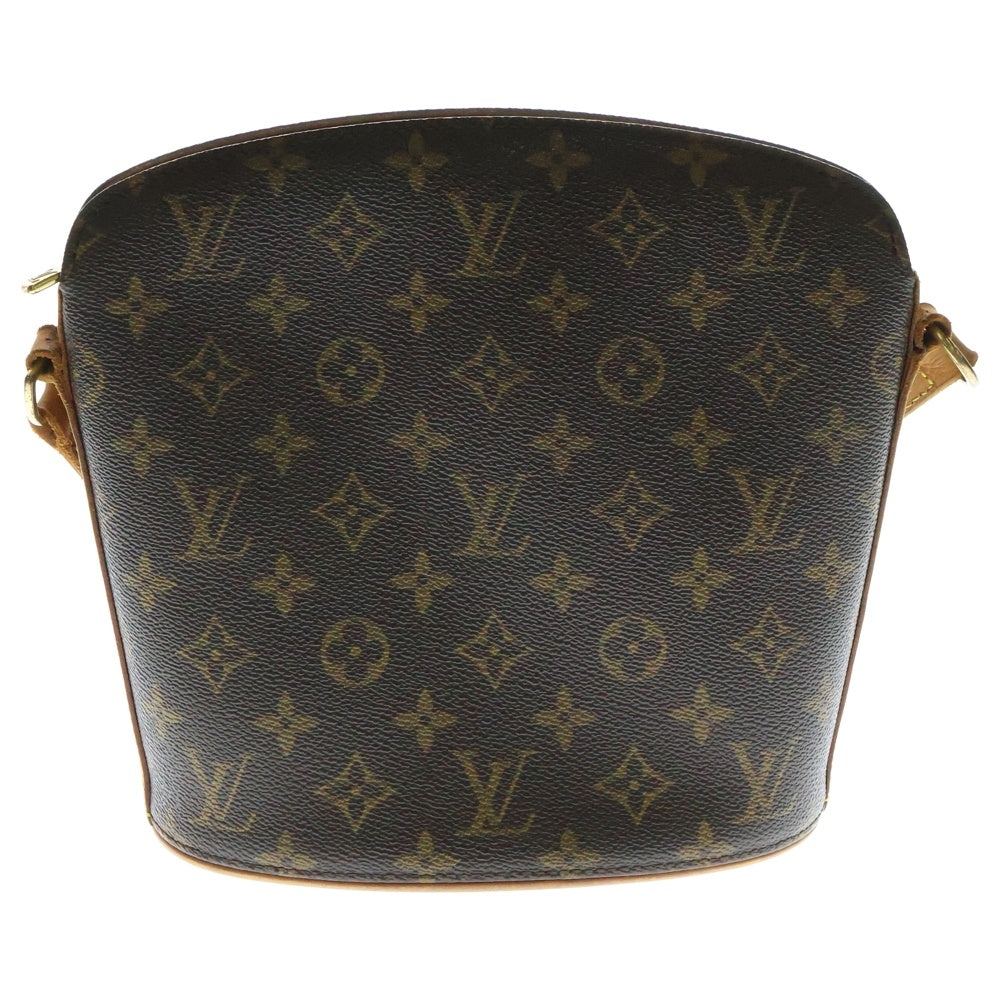 LOUIS VUITTON(ルイヴィトン) モノグラム ドルーオ ショルダーバッグ ブラウン ゴールド金具 レザー×PVC M51290