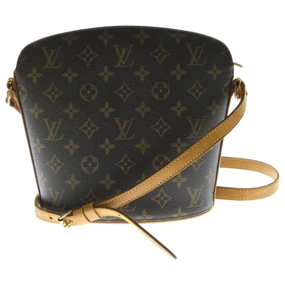 LOUIS VUITTON(ルイヴィトン) モノグラム ドルーオ ショルダーバッグ ブラウン ゴールド金具 レザー×PVC M51290