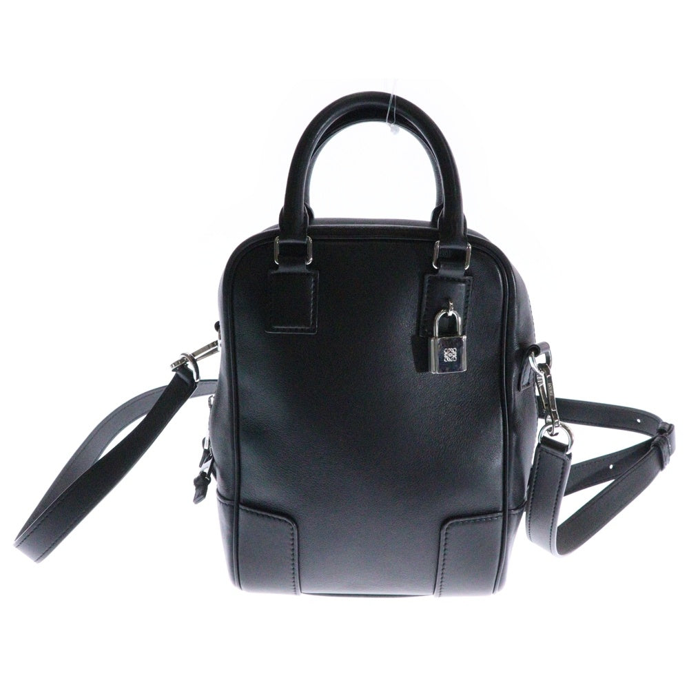 LOEWE(ロエベ) アマソナ15 アナグラム ショルダーバッグ ハンドバッグ 2wayバッグ ブラック レザー
