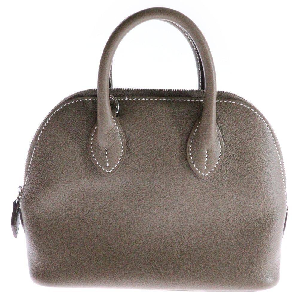 HERMES(エルメス) ボリード1923 ミニ エトゥープ エヴァーカラー 2wayハンドバッグ ショルダーバッグ シルバー金具 W刻印