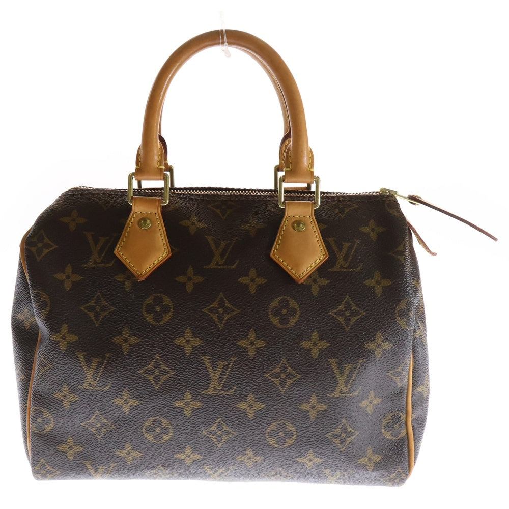 LOUIS VUITTON(ルイヴィトン) モノグラム スピーディー25 ハンドバッグ ミニバッグ ミニボストンバッグ ブラウン ゴールド金具 レザー×PVC M41109