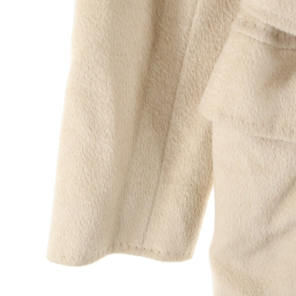 Max Mara(マックスマーラ) マニュエラ キャメル ベルテッド ピークドラペル ロングコート ベージュ レディース