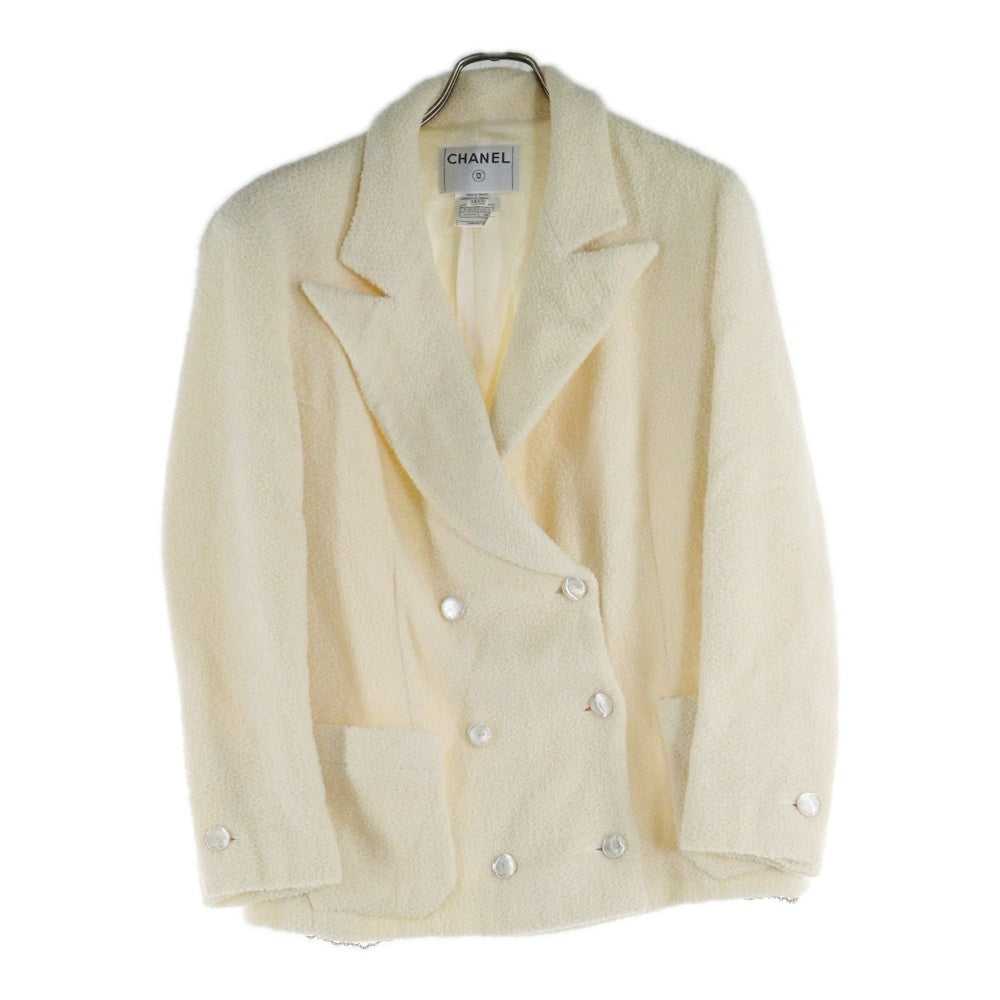 【高級】シャネル カーディガン カシミヤ100% ココマーク シェルボタン CHANEL - Vintage シャネル CHANEL カーディガン カシミヤ100