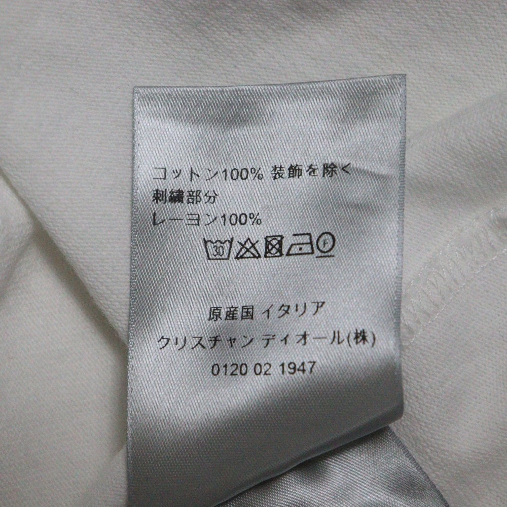 DIOR(ディオール) CD ICON ロゴ刺繍 クルーネック 半袖Tシャツ カットソー ホワイト 943J605A0554