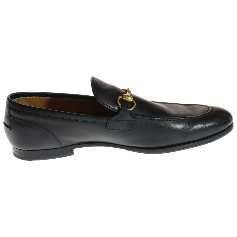 GUCCI(グッチ) ヨルダーン ホースビット レザー ローカットシューズ ローファー ゴールド金具 ブラック 406994