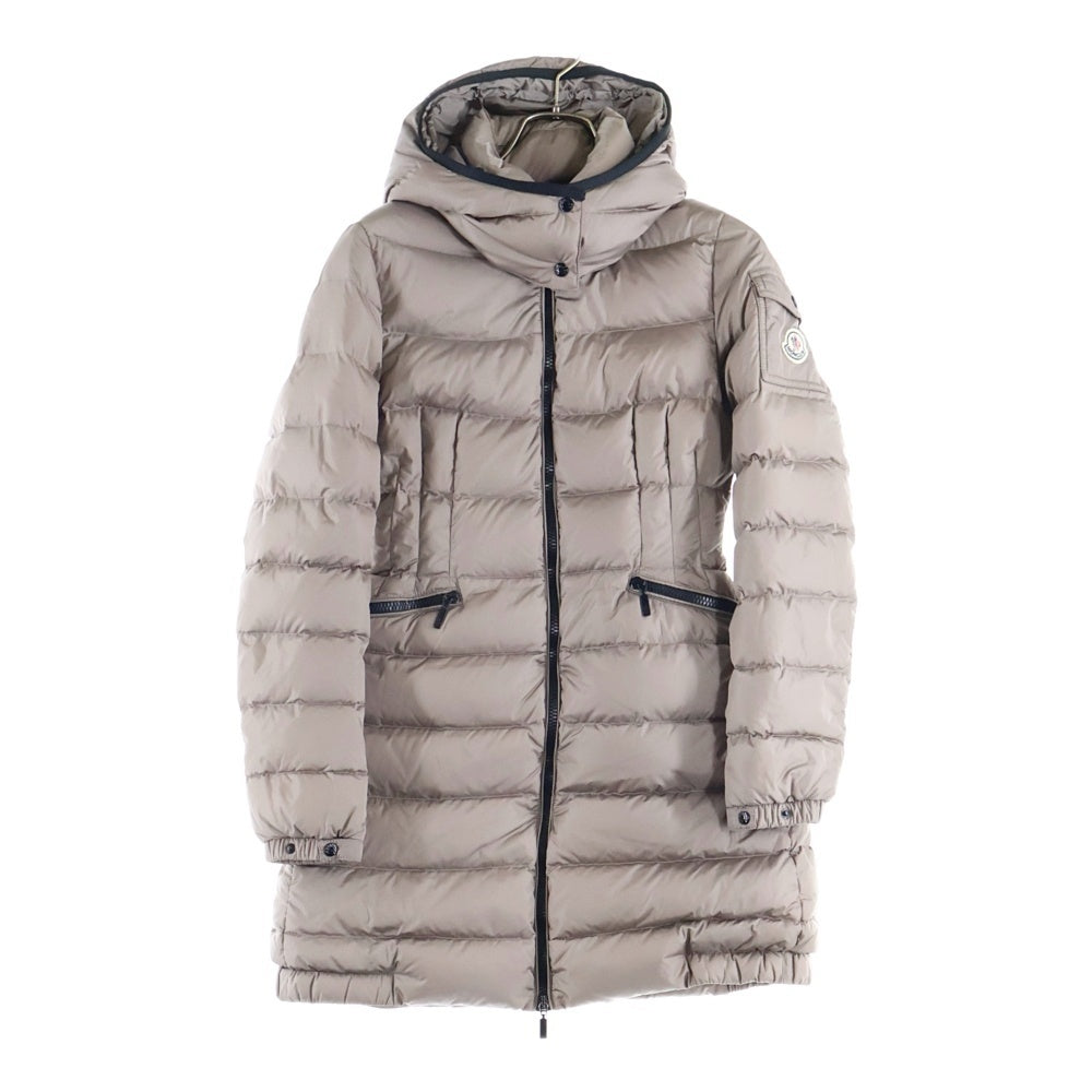 MONCLER(モンクレール) CHARPAL シャーパル フーデッド ジップアップ ダウン ロングジャケット コート ベージュ レディース 420934937205 54155