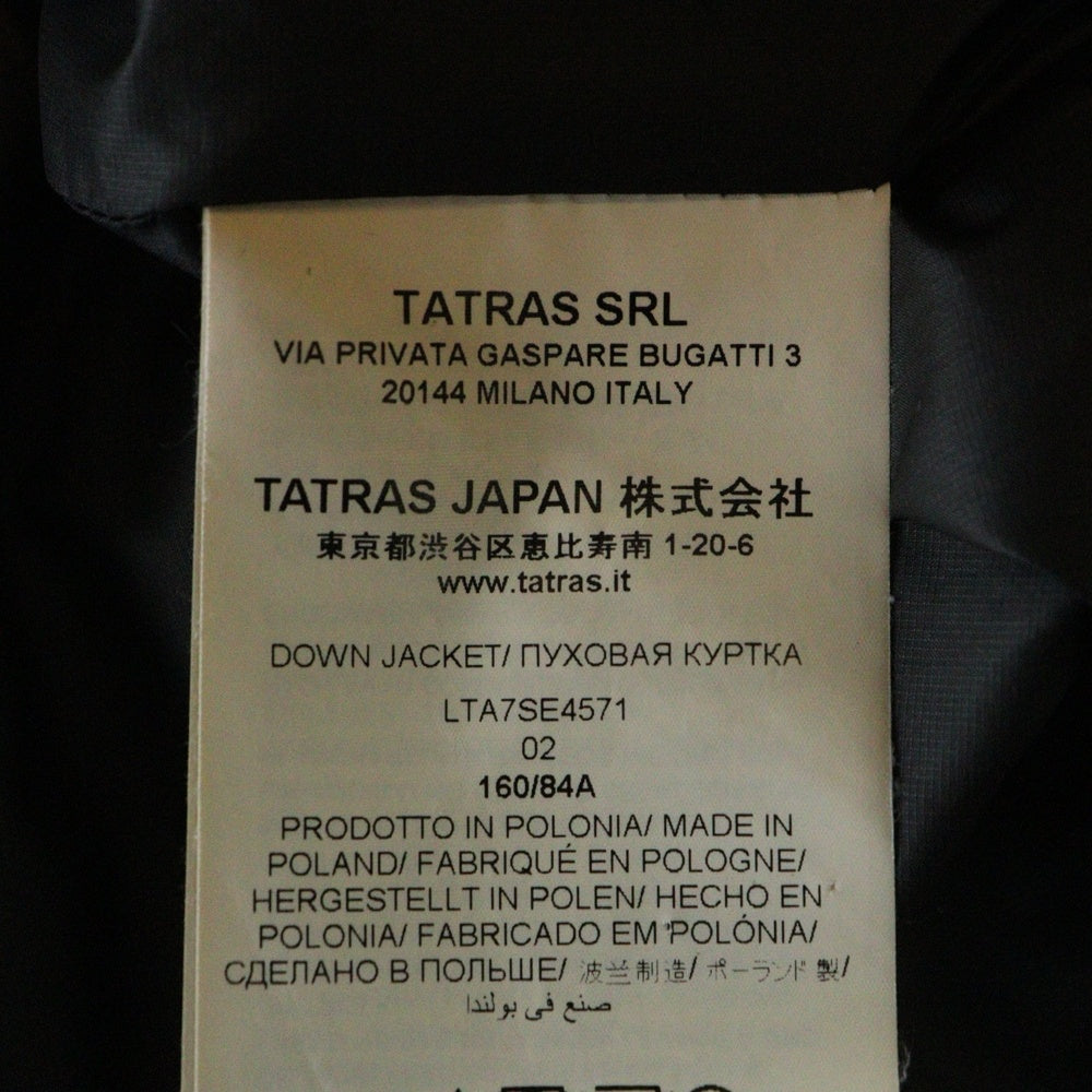 TATRAS(タトラス) VIA PRIVATA GASPARE BUGATTI 3 ファー付中綿ダウンコート ブラック レディース LTA7SE4571