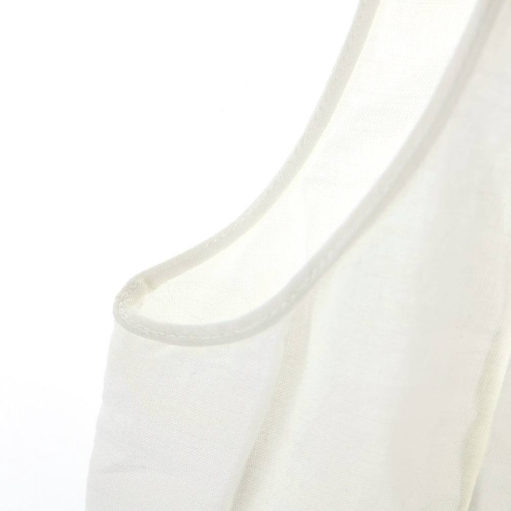 CHANEL(シャネル) リネン ノースリーブ プルオーバー シャツ ブラウス ホワイト レディース P55647V41683