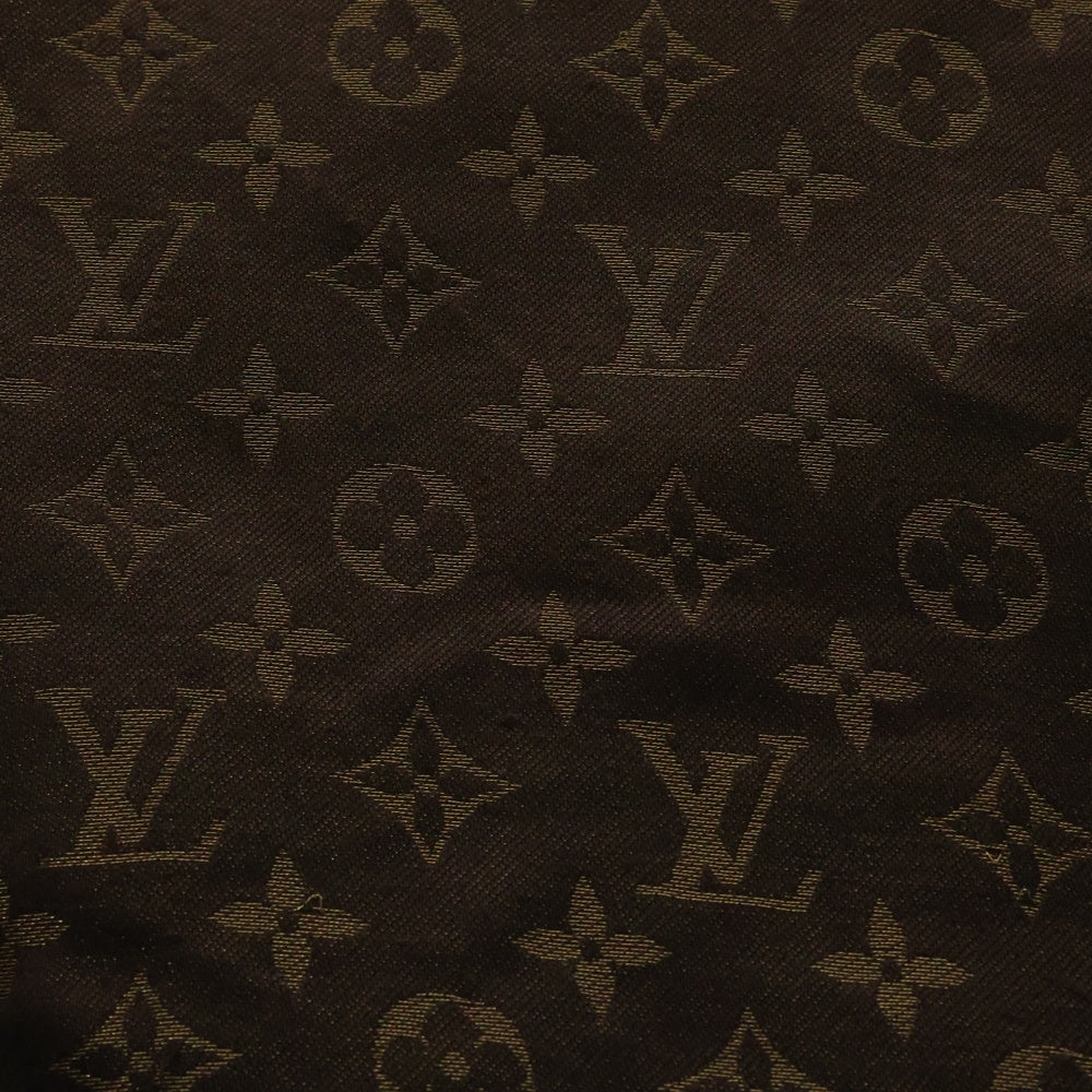 LOUIS VUITTON(ルイヴィトン) ショール モノグラム シャイン 総柄 シルク スカーフ ストール ブラウン M75122
