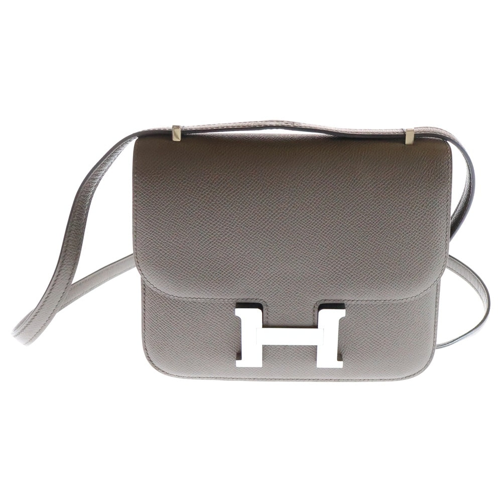 HERMES(エルメス) コンスタンス ミニ18 エタン エプソン レザーショルダーバッグ ブラウン レディース W刻印