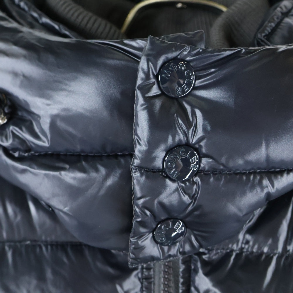 MONCLER(モンクレール) 15AW ZIN ジン ワッペンロゴ フーデッド ジップアップ ダウンジャケット ネイビー A20914031505 53029