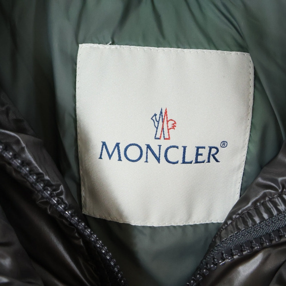 MONCLER(モンクレール) 15AW ZIN ジン ワッペンロゴ フーデッド ジップアップ ダウンジャケット ネイビー A20914031505 53029