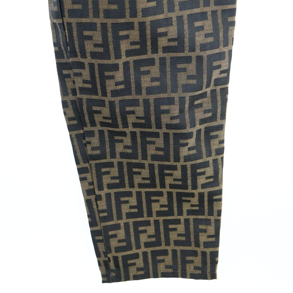FENDI(フェンディ) ズッカ柄 ジップフライパンツ ブラウン