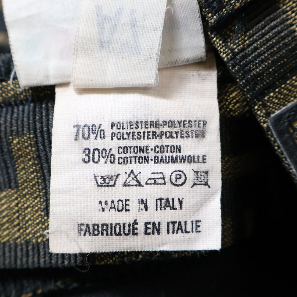 FENDI(フェンディ) ズッカ柄 ジップフライパンツ ブラウン