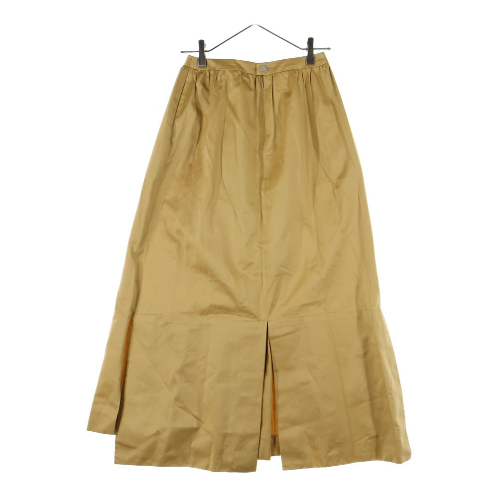 CHANEL(シャネル) 99P スプリングコレクション ココマークボタン ギャザー ロング マーメイドスカート ベージュ レディース P13178V07529