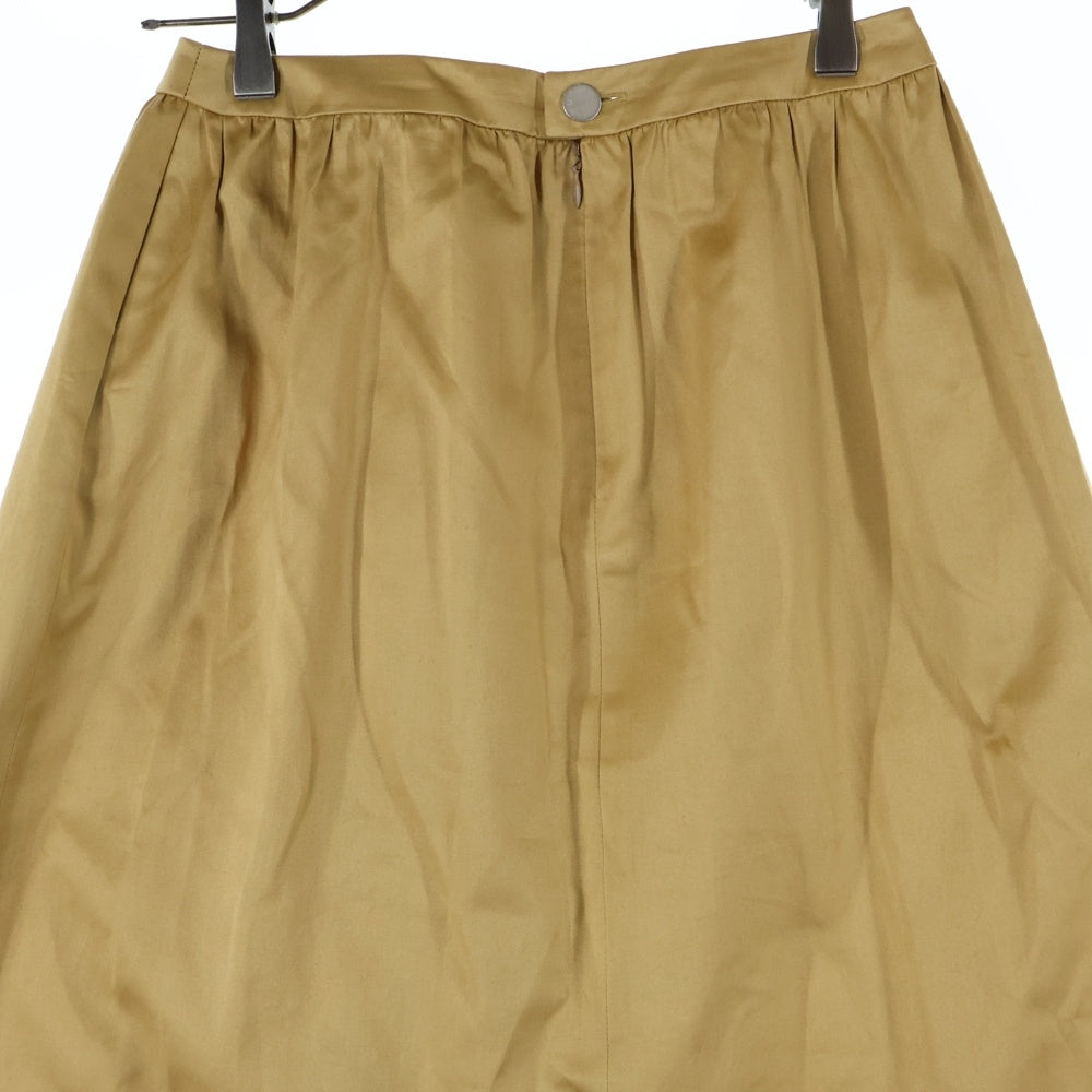 CHANEL(シャネル) 99P スプリングコレクション ココマークボタン ギャザー ロング マーメイドスカート ベージュ レディース P13178V07529