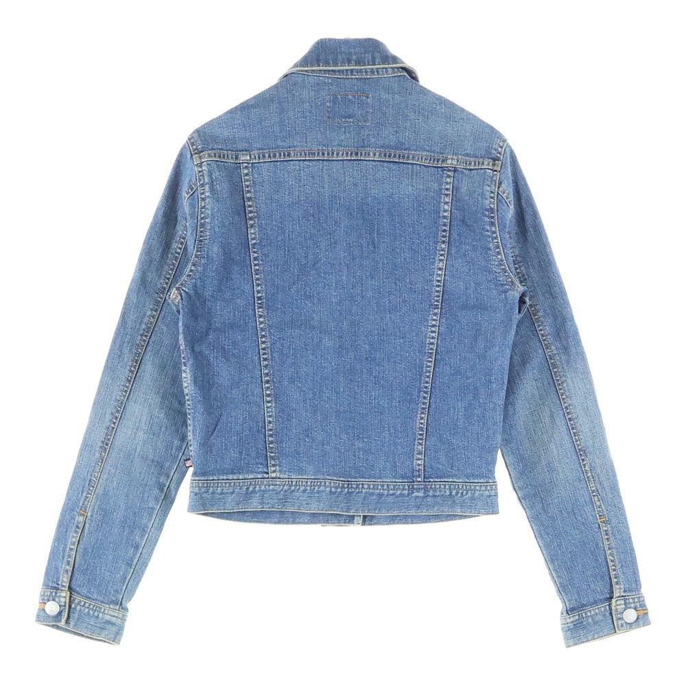 LAUREN RALPH LAUREN(ローレンラルフローレン) RLロゴボタン デニム トラッカージャケット インディゴ