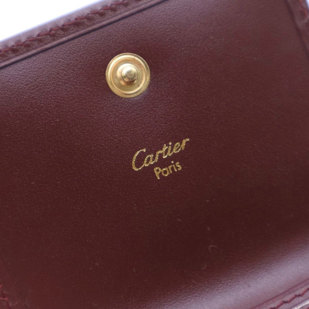 Cartier(カルティエ) マストライン ロゴレザーコインケース 小銭入れ ボルドー