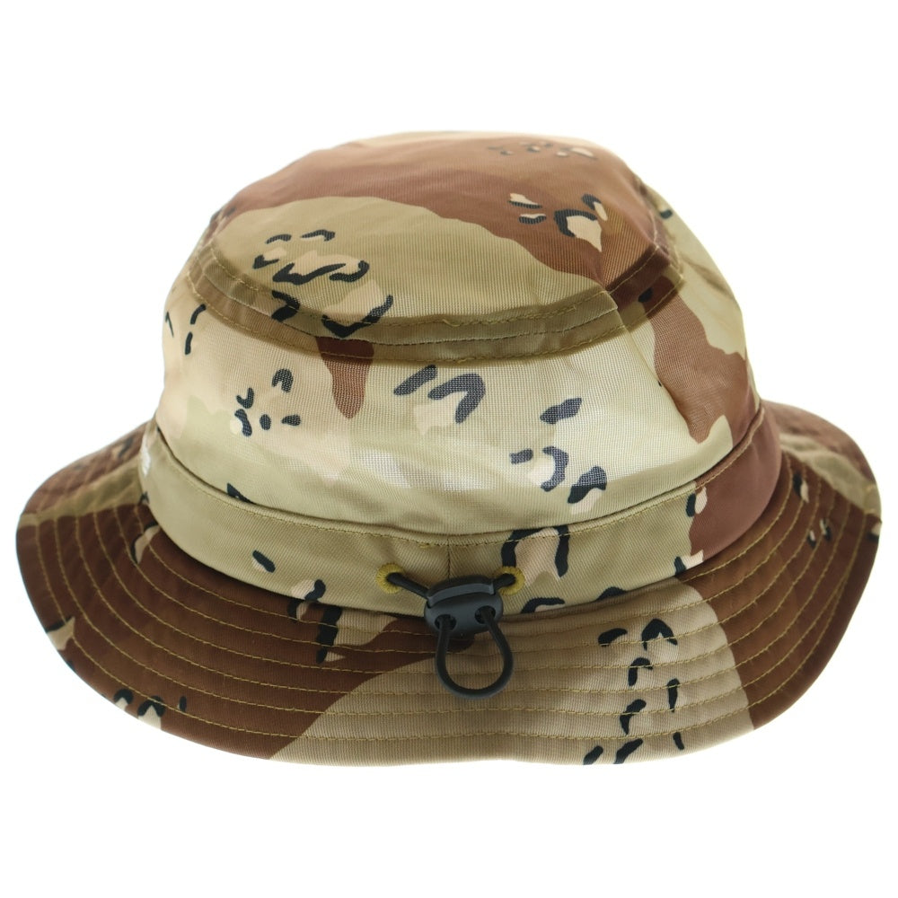 SUPREME(シュプリーム) 20SS Mesh Crusher メッシュ クラッシャー ロゴ刺繍 バケットハット ベージュ/ブラウン