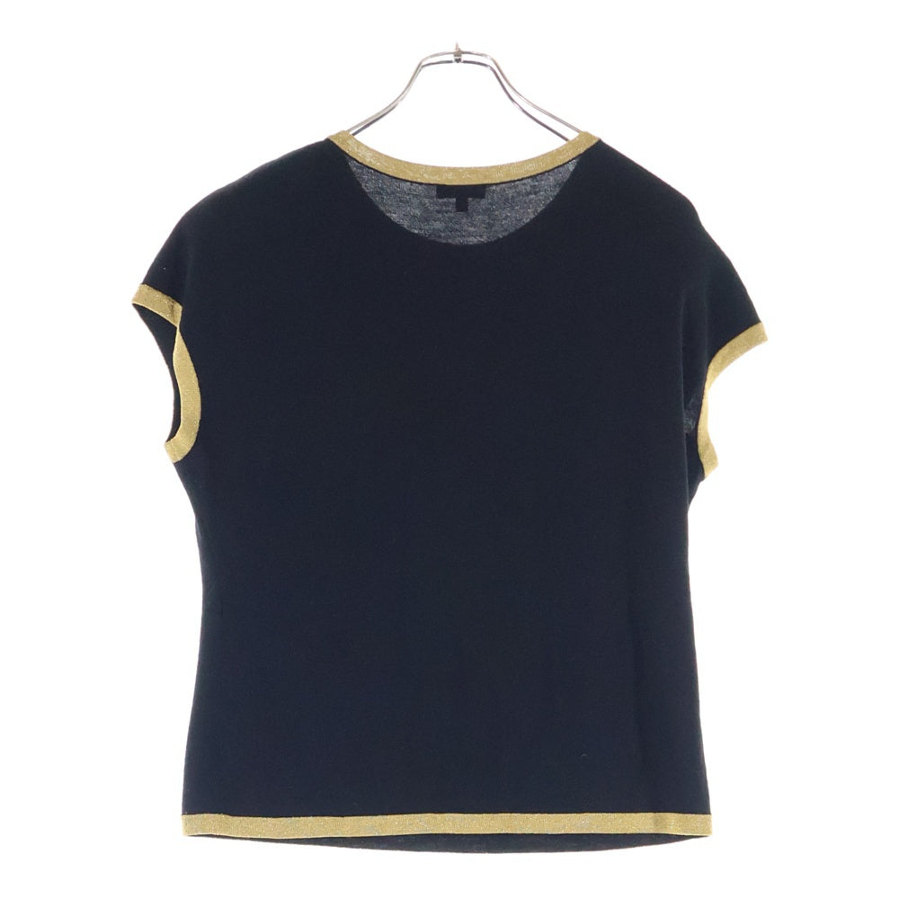 CHANEL(シャネル) ココマーク スカラベ セットアップ 刺繍 クルーネック 半袖ニット セーター ラップデザイン ミニスカート レディース P61610K47245/P61611K47246