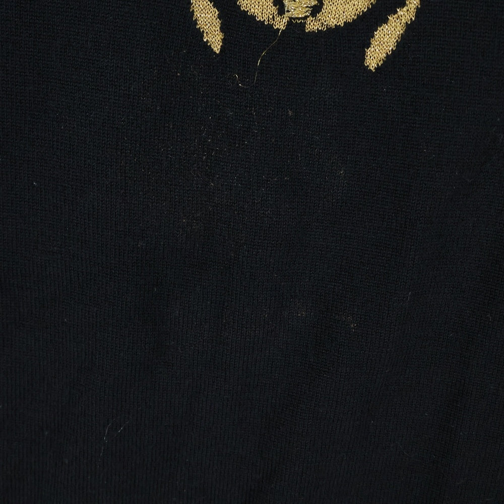 CHANEL(シャネル) ココマーク スカラベ セットアップ 刺繍 クルーネック 半袖ニット セーター ラップデザイン ミニスカート レディース P61610K47245/P61611K47246