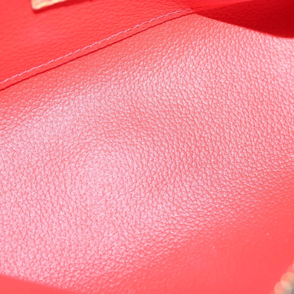 LOUIS VUITTON(ルイヴィトン) モノグラム パンプキンドット ポシェット コスメティック ポーチ ケース ブラック×レッド PVC M47347 ゴールド金具