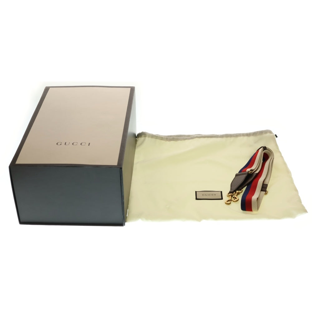 GUCCI(グッチ) GGスプリーム ミスティックキャット 2WAYバッグ ブラウン PVC×レザー 473887