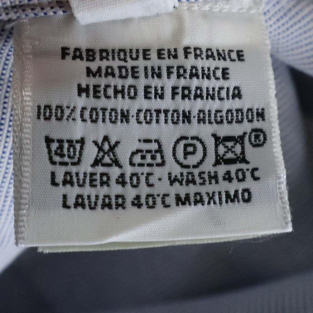 HERMES(エルメス) セリエ カフスボタン コットン 長袖シャツ ライトブルー