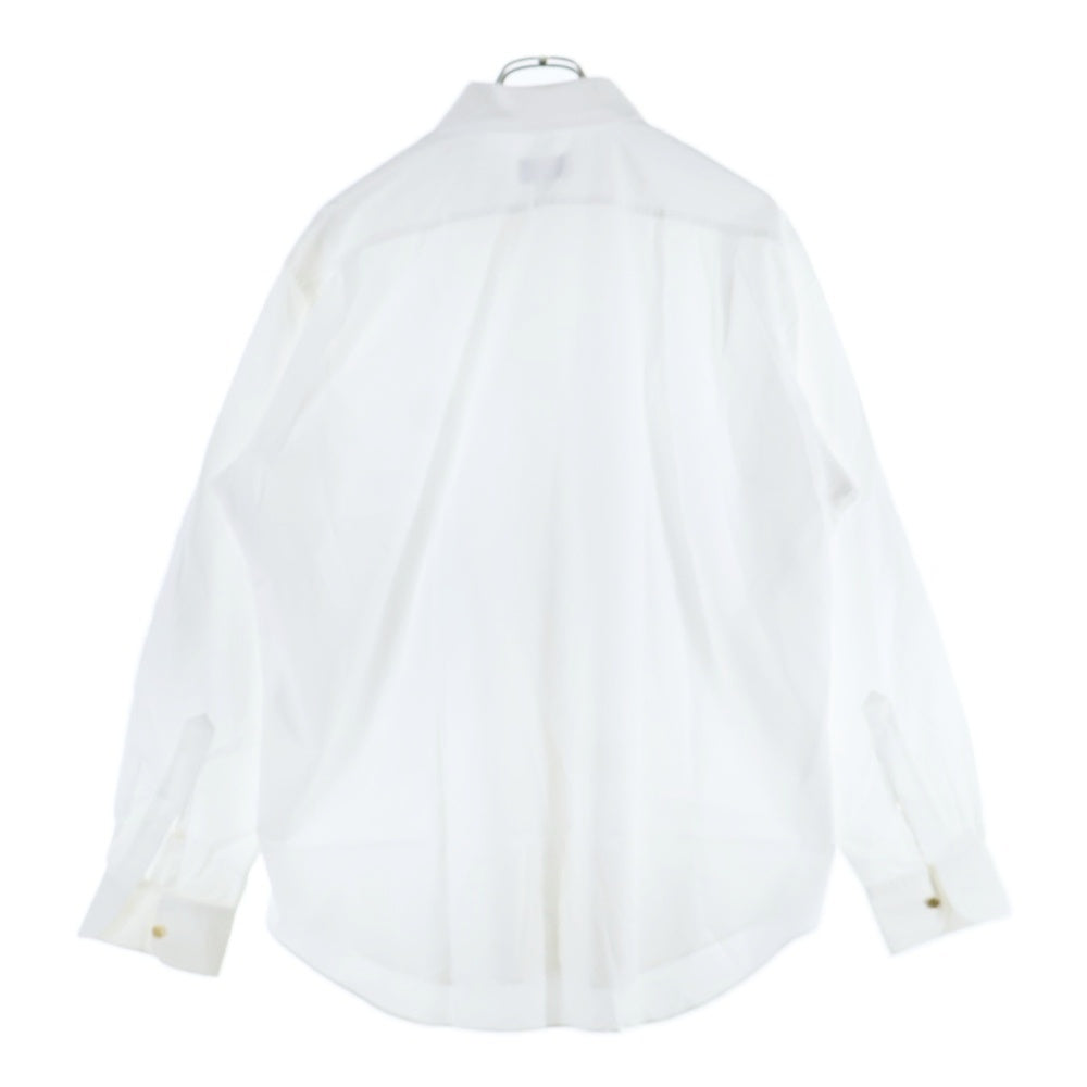 HERMES(エルメス) セリエ ゴールドカフスボタン コットン 長袖シャツ ホワイト